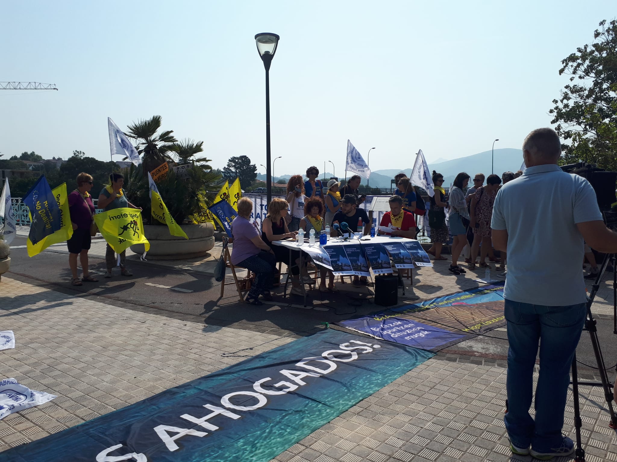 Chaîne humaine Bayonne mars 2022